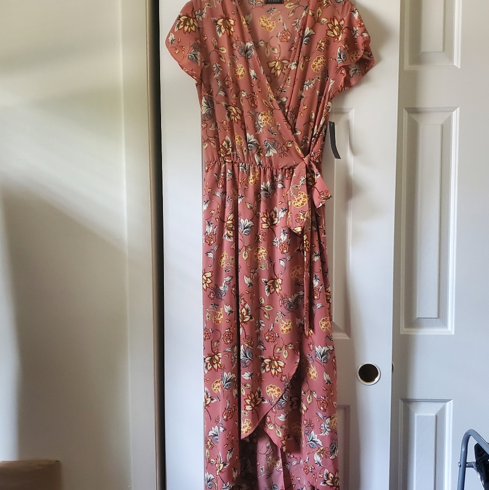 Scobe Floral wrap dress